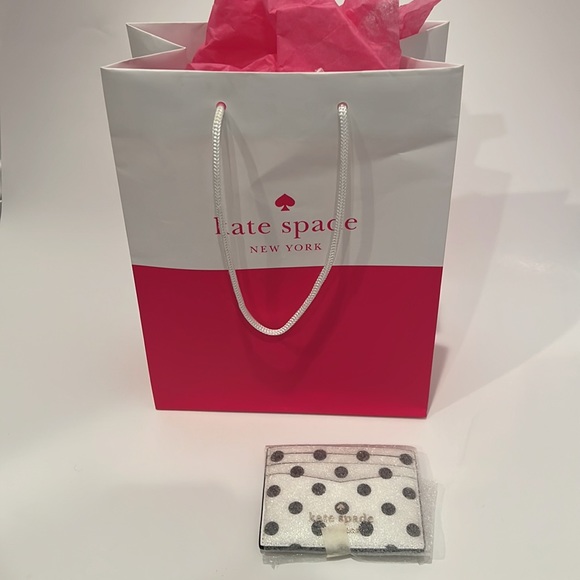 COPY - Kate Spade Staci Dot Dot Dot Slim Card Holder polka dot New NEVER USED - Picture 4 of 4